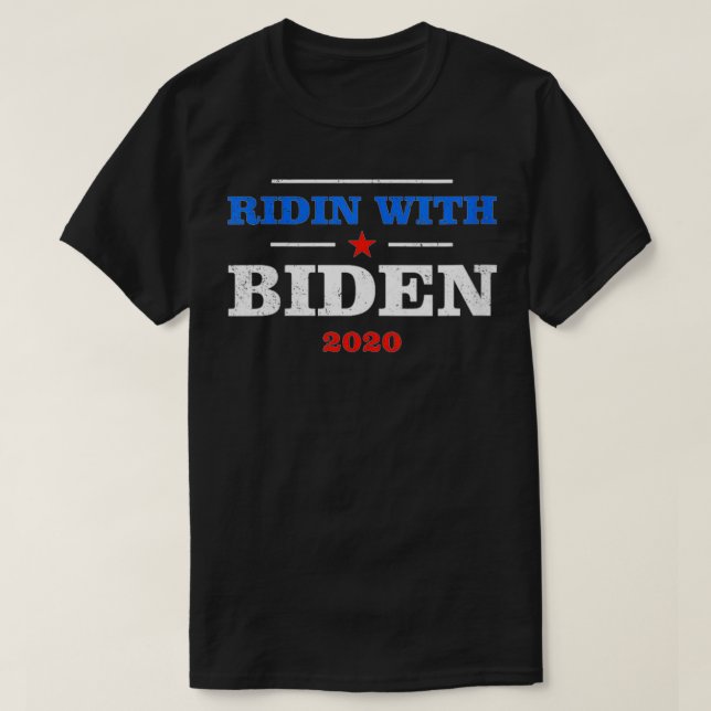 Camiseta Mujeres Ridin con Biden 2020 Joe Biden para presid (Diseño del anverso)