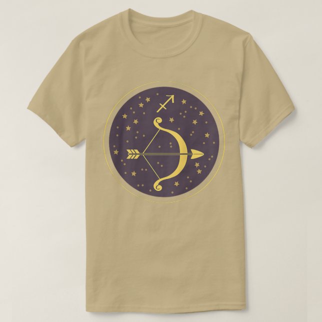 Camiseta Mujeres Sagittaurius Astrología Horóscopo Tee (Diseño del anverso)