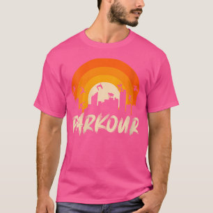 Camiseta Mujeres saltando en edificios de parkour