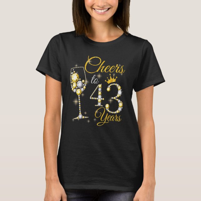 Camiseta Mujeres Saludan A La Reina De 43 Años (Anverso)