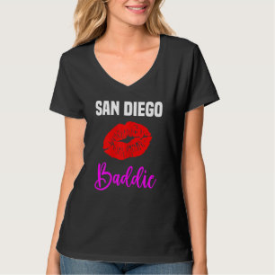 Camiseta Mujeres San Diego Lips City San Diego Baddie