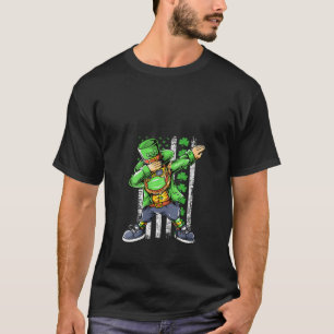 Camiseta Mujeres San Patrón Día Dabbing Leprechaun Mask Ame