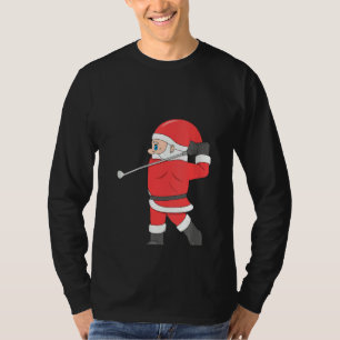 Camiseta Mujeres Santa Jugando Navidades De Golf Deportes X