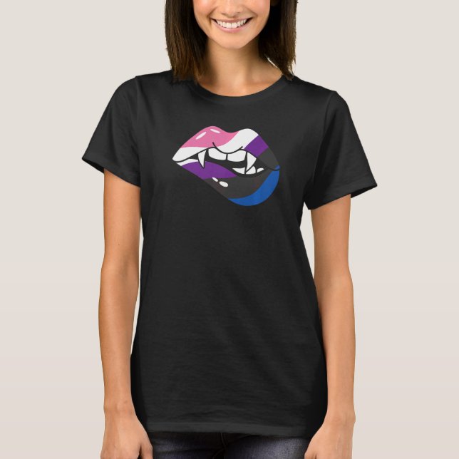 Camiseta Mujeres Scary Halloween dracaula transgénero va (Anverso)