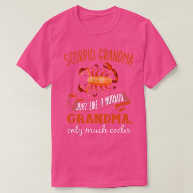 Camiseta Mujeres Scorpio Abuela Astrología Horoscope Granny (Diseño del anverso)