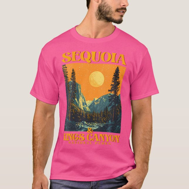 Camiseta Mujeres secuoia Kings Canyon Parques Nacionales (Anverso)