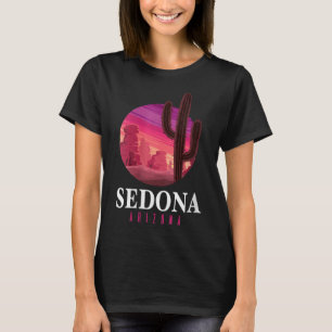 Camiseta Mujeres Sedona Arizona Cactus Atardecer Desierto S