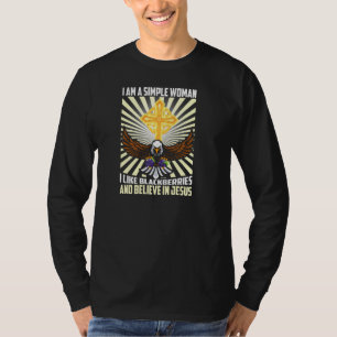 Camiseta Mujeres Sencillas Como Blackberry Creen En Jesus C