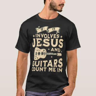 Camiseta Mujeres Si Se Trata De Jesús Y Guitars Retro Chris