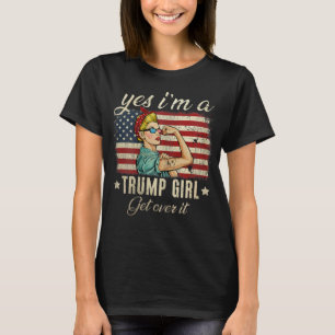 Camiseta Mujeres sí, soy un chica triunfo, supere la bande