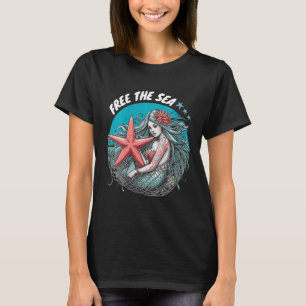 Camiseta Mujeres Sirenas de la Naturaleza del Mar de Starfi