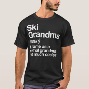Camiseta Mujeres Ski Grandma Definition Funny Sports VNeck