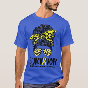 Camiseta Mujeres sobrevivientes de cáncer infantil de leopa