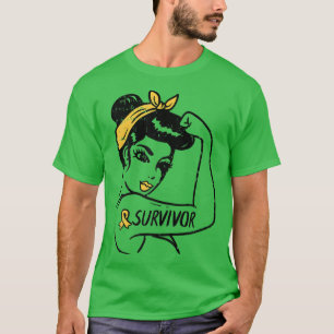 Camiseta Mujeres sobrevivientes inquebrantables Cáncer de I
