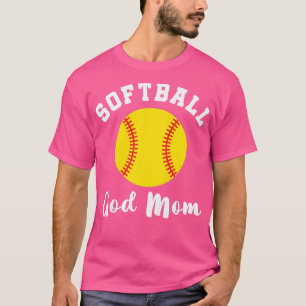 Camiseta Mujeres Softball Dios mamá Abuela Cute Fami