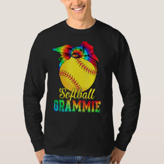 Camiseta Mujeres Softball Grammie Tie Dye Softball Madre