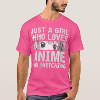 Camiseta Mujeres Sólo Una Chica A La Que Le Encanta El Anim