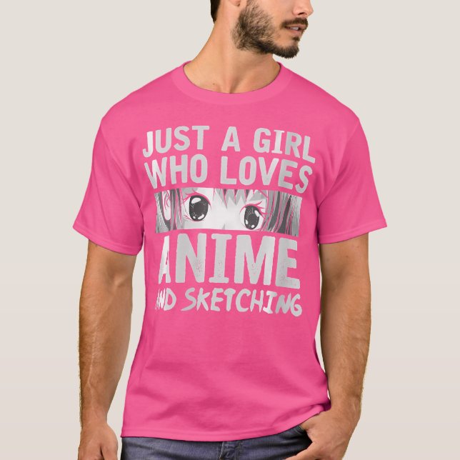 Camiseta Mujeres Sólo Una Chica A La Que Le Encanta El Anim (Anverso)