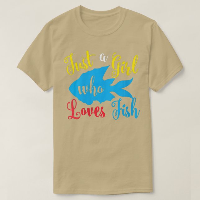 Camiseta Mujeres Sólo Una Chica Que Ama El Acuario Gracioso (Diseño del anverso)