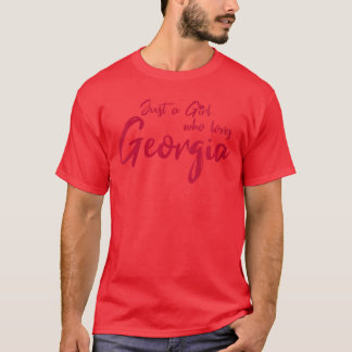 Camiseta Mujeres Solo una chica que ama Georgia Lindo y div