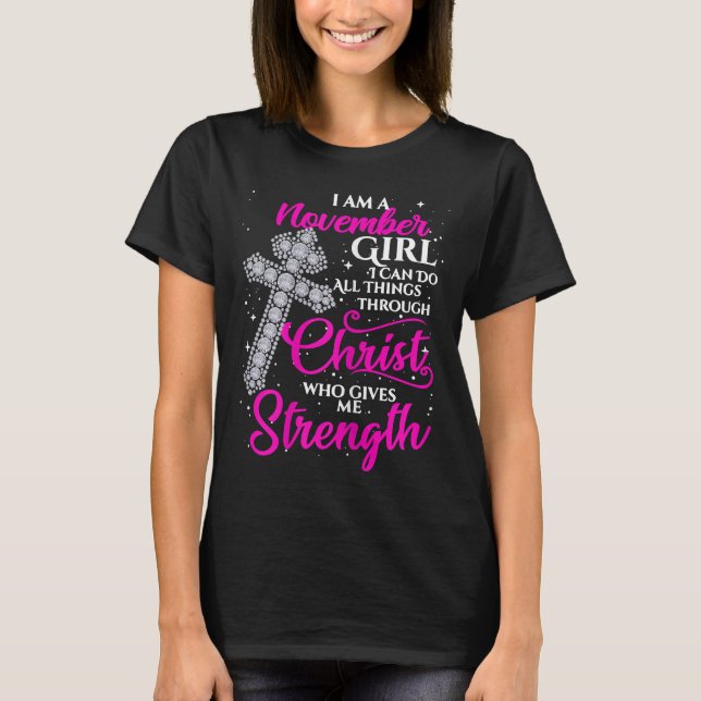 Camiseta Mujeres Soy Chica De Noviembre Puedo Hacer Todas L (Anverso)
