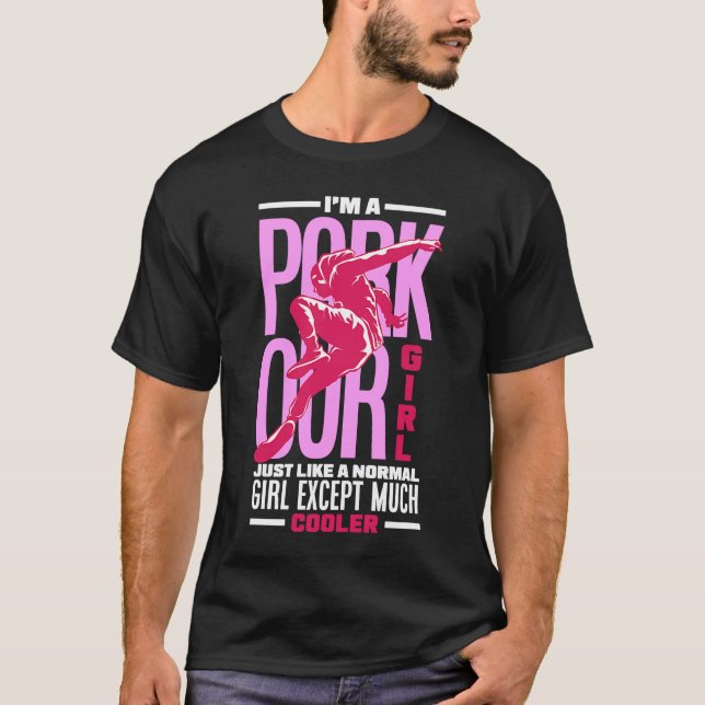 Camiseta Mujeres soy Chica de Parkour Chica Parkour (Anverso)