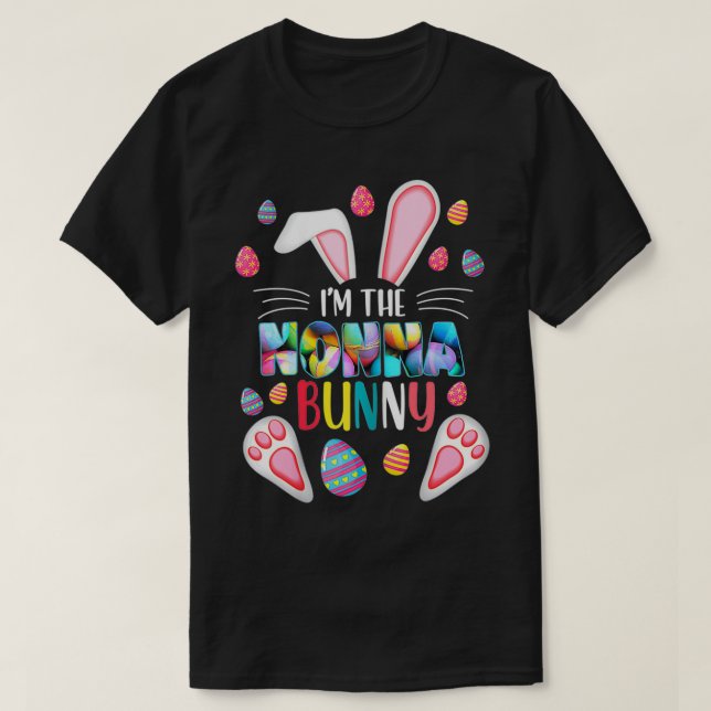 Camiseta Mujeres Soy la familia de los conejitos de Pascua  (Diseño del anverso)