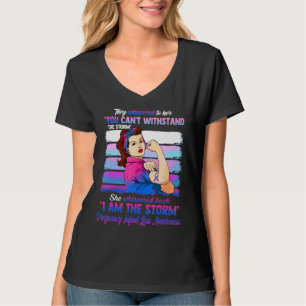 Camiseta Mujeres Soy La Tormenta Embarazo Infantil Pérdida 