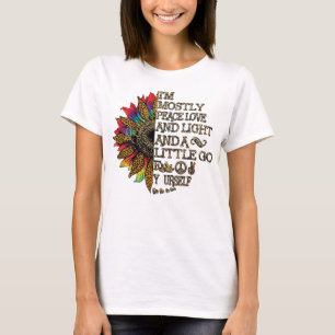 Camiseta Mujeres Soy principalmente Paz Amor Luz Go Yoga Su