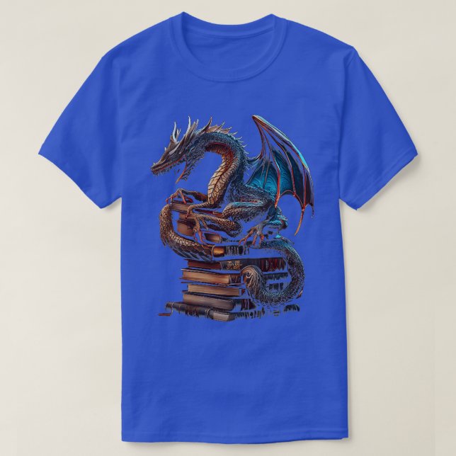 Camiseta Mujeres Soy Un Dragón De Libros, No Una Lectura Gr (Diseño del anverso)