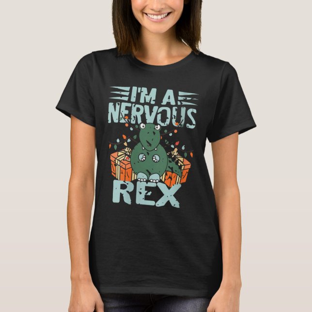 Camiseta Mujeres soy un nervioso Navidad gracioso de Rex Di (Anverso)