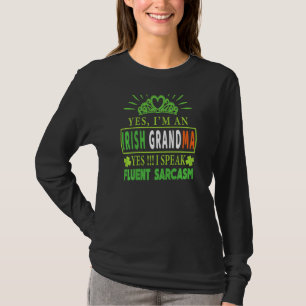 Camiseta Mujeres Soy una abuela irlandesa Día de San Patric
