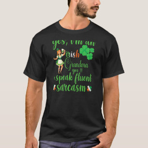 Camiseta Mujeres soy una abuela irlandesa en el Día de las 