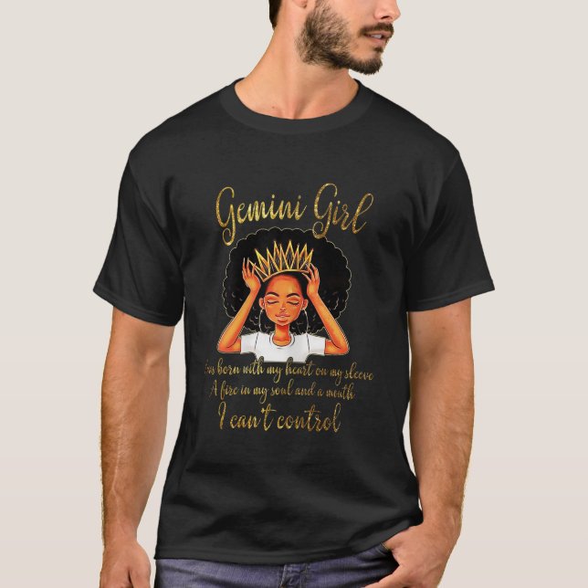 Camiseta Mujeres soy una Chica de Gemini cumpleaños diverti (Anverso)