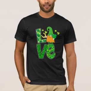 Camiseta Mujeres St Patricks Day Cute Gnomes Love Funny Iri