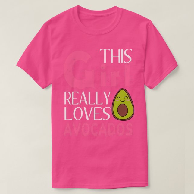Camiseta Mujeres su Chica ama mucho aguacates (Diseño del anverso)