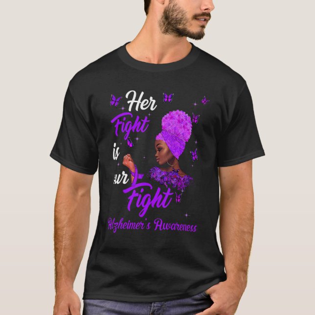 Camiseta Mujeres Su Lucha Es Nuestra Lucha Contra El Alzhei (Anverso)