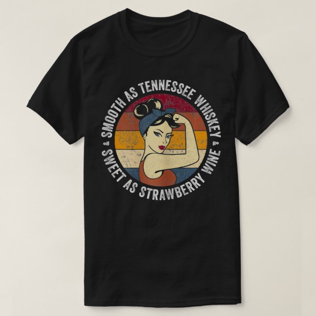Camiseta Mujeres Suaves Como Tennessee Whiskey Sweawber (Diseño del anverso)