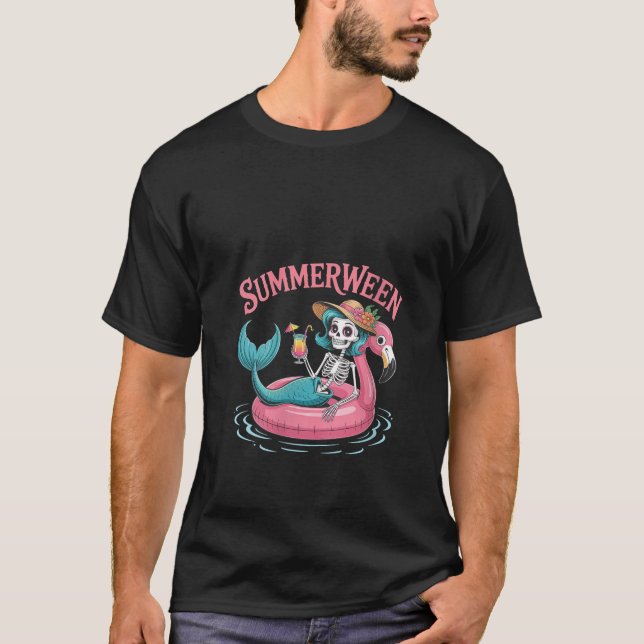 Camiseta Mujeres sumergen en el esqueleto de la sirena flot (Anverso)