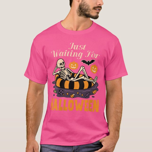 Camiseta Mujeres Summerween Esqueleto Retro Verano Hallowee (Anverso)