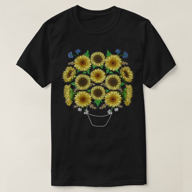 Camiseta Mujeres Sunflower Bouquet Sunflowers Tee Floral Vi (Diseño del anverso)