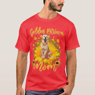 Camiseta Mujeres Sunflower Golden Retriever Mom Dog Lover M