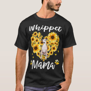 Camiseta Mujeres Sunflower Whippet Mama Dog Lover Regalos