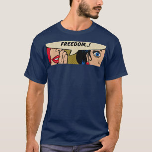 Camiseta Mujeres susurrandoLibertadFeminismoComic Pop Art 6
