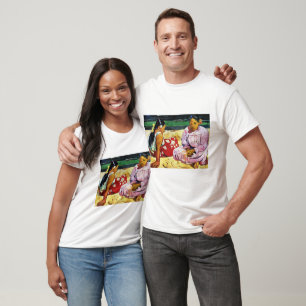 Camiseta Mujeres tahitianas en la playa por Paul Gauguin