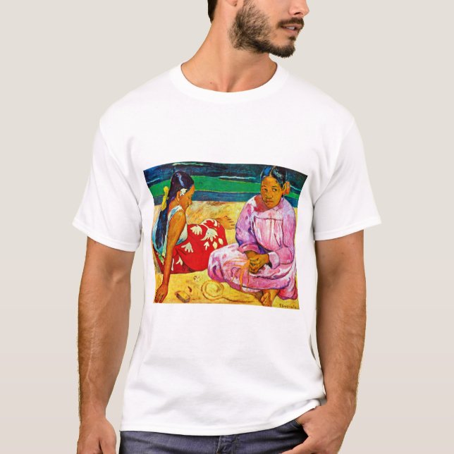 Camiseta Mujeres tahitianas, Gauguin (Anverso)