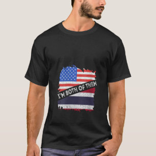 Camiseta Mujeres Tailandia Bandera Estados Unidos Soy Las D