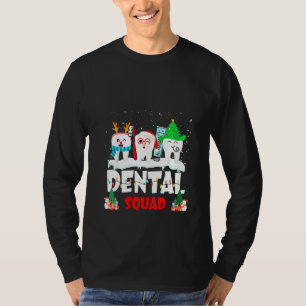 Camiseta Mujeres Teeth Santa Reindeer Navidades Dental Squa