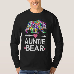 Camiseta Mujeres tía oso mamá abuela Floral feliz madre"