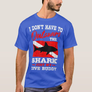 Camiseta Mujeres Tiburones Scuba Buceando por debajo de la 